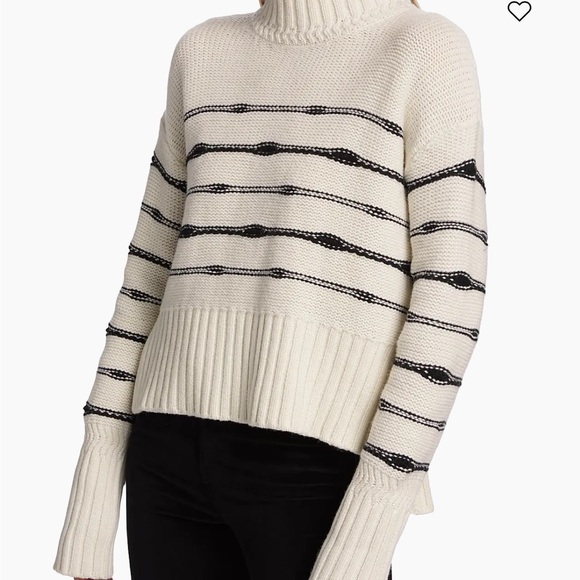 Veronica Beard Viori Wool-Blend Striped Sweater - Picture 4 of 7
